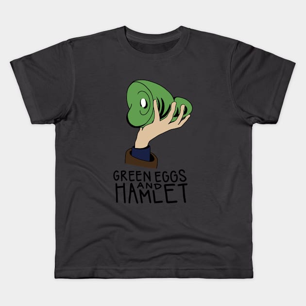 Green Eggs and Hamlet Kids T-Shirt by KiwiBugDraws